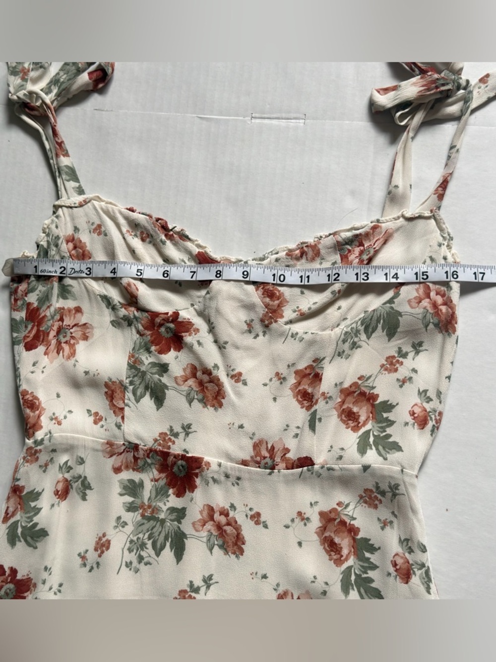 Reformation White Floral Mini Dress - Picture 14 of 16